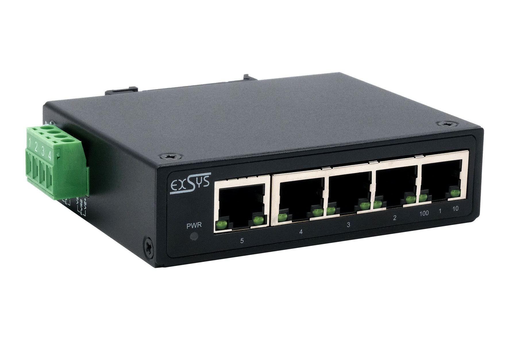 5-Port Industrie Ethernet Switch, Kompakt