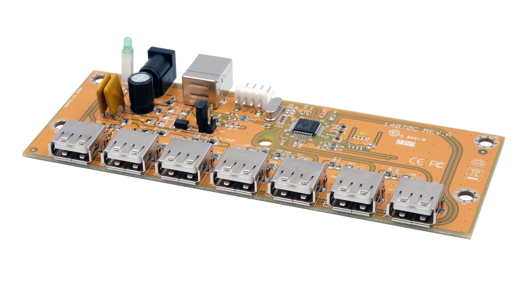 7-Port USB 2.0 HUB-Platine