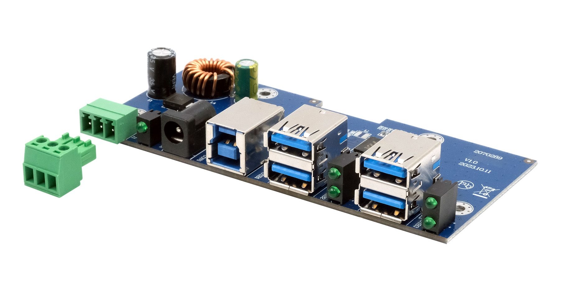 4-Port USB 3.2 Gen 1 HUB-Platine mit 15KV ESD Schutz 4-Port USB 3.2 Gen 1 HUB-Platine mit 15KV ESD Schutz