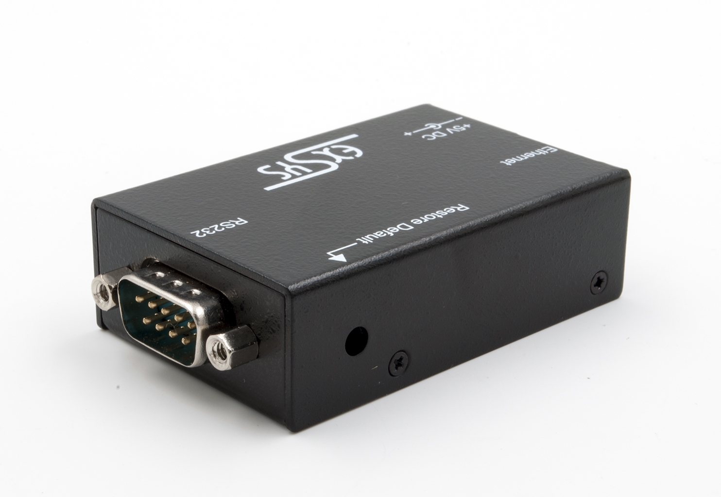 Ethernet zu 1x RS-232, Metallgehäuse, +5V auf Pin 9 Ethernet zu 1x RS-232, Metallgehäuse, +5V auf Pin 9