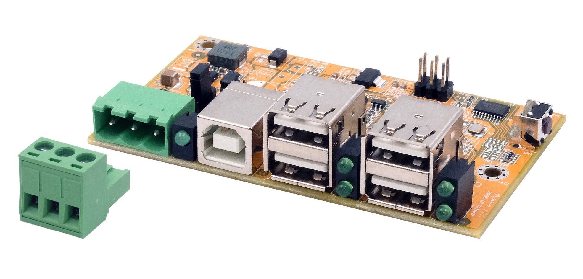 Managed 4-Port USB 2.0 HUB-Platine mit 15KV ESD Überspannungsschutz Managed 4-Port USB 2.0 HUB-Platine mit 15KV ESD Überspannungsschutz