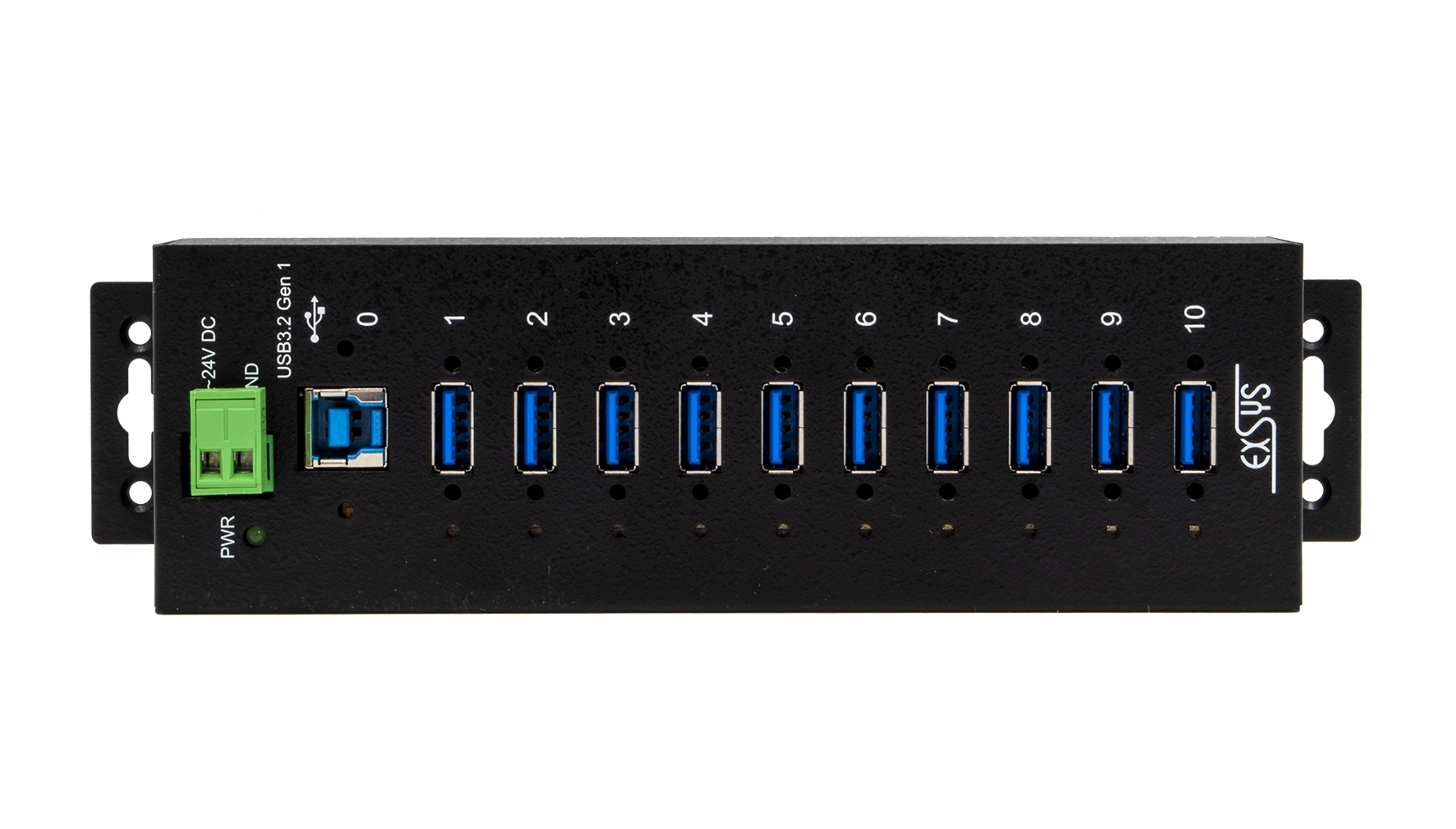 Managed Hub 10-Port USB 3.2 Gen 1 Managed Metal Hub with 15KV ESD Surge Protection ...