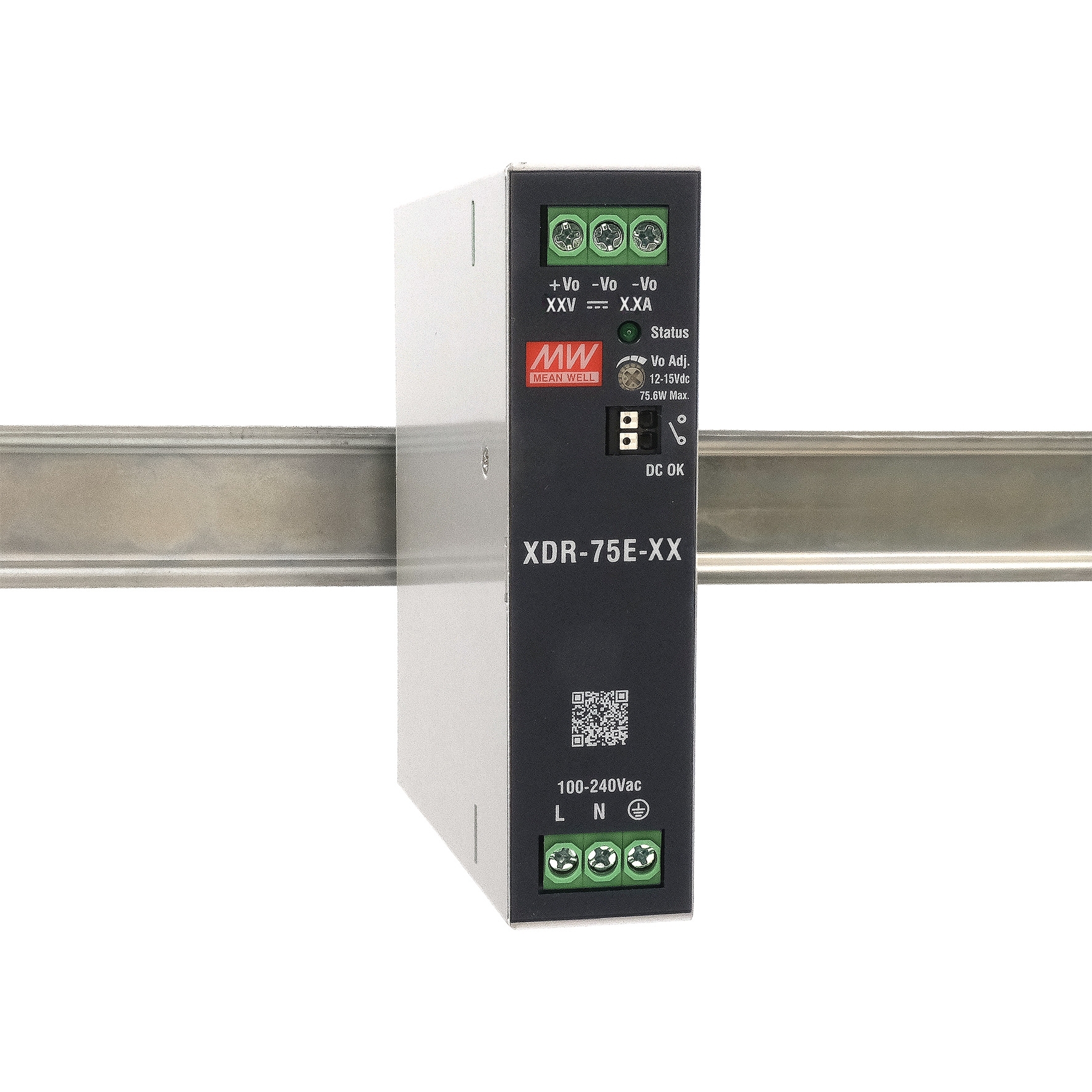 DIN-Rail-Netzteil Mean Well XDR-75E-12