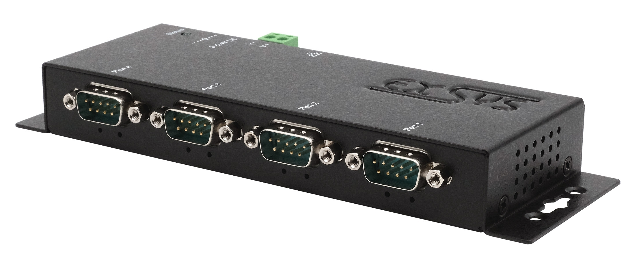 Ethernet zu 4x RS-232/422/485 port, inkl. 12V/3A Netzteil Ethernet zu 4x RS-232/422/485 port, inkl. 12V/3A Netzteil