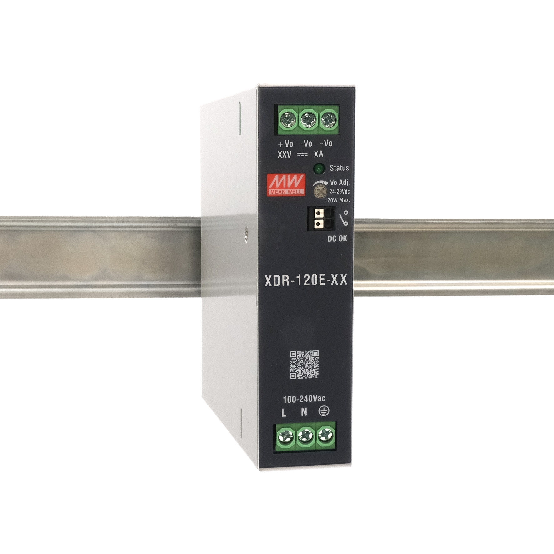 DIN-Rail-Netzteil Mean Well XDR-120E-12