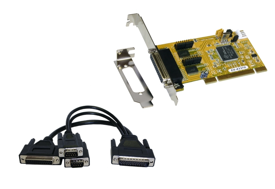 Octopus Interface Cable PCI 2S/1P Multi I/O card with Octopus cable (Oxford chipset) | EX-43370