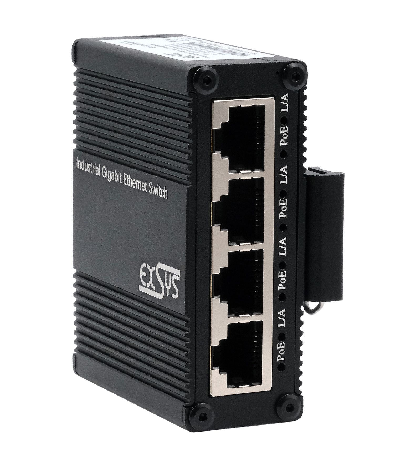 Micro 5-Port Industrial Gigabit PoE Pass-Through Switch, unmanaged
