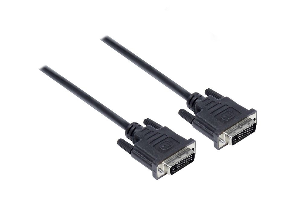 Anschlusskabel DVI-D 24+1 Stecker an Stecker, schwarz, 3.0 m Anschlusskabel DVI-D 24+1 Stecker an Stecker, schwarz, 3.0 m