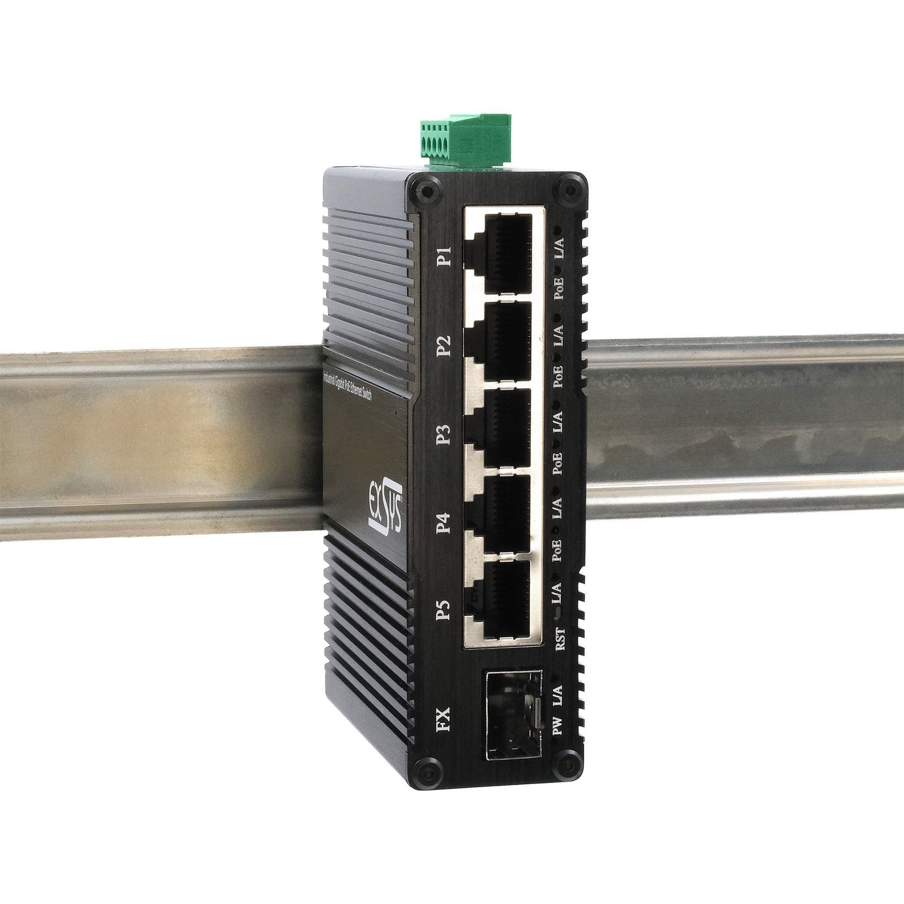 Mini 5+1-Port Industrial Gigabit SFP PoE+ Switch, Web-Managed | EX ...