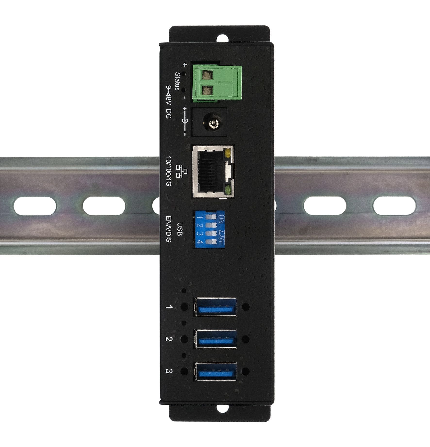 USB-Server Ethernet 1Gigabit to 3x USB 3.2 Gen 1, 15KV ESD (Metalcase ...